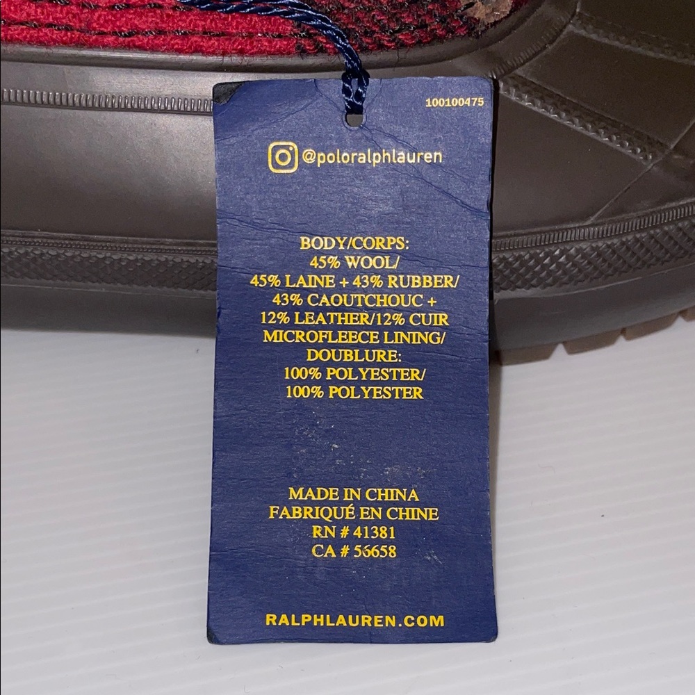 Polo Ralph Lauren Men's Claus Plaid Wool Lace-Up Duck Boots - Picture 11 of 16